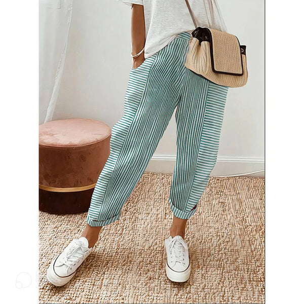 Pantalon rayé Edna