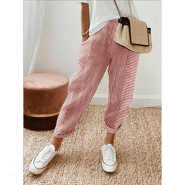 Pantalon rayé Edna