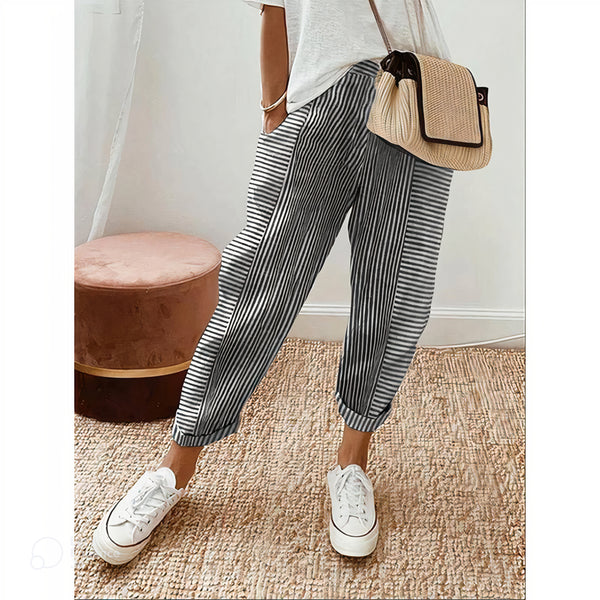 Pantalon rayé Edna