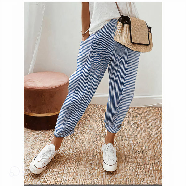 Pantalon rayé Edna